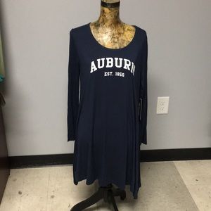 Auburn fan long sleeve dress